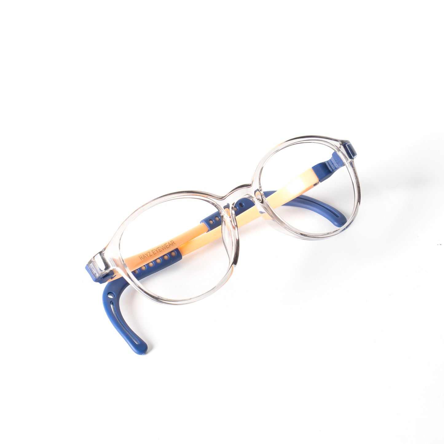 Lumi Bleu-Orange Lunettes de vue pour enfants Photo de Côté - RAYZ Eyewear Marque de Lunettes Marocaine