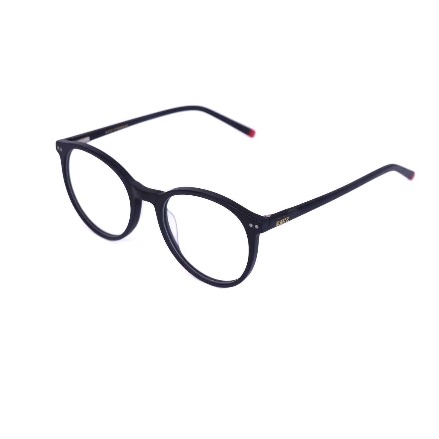 Melia noir Lunettes de vue pour Hommes et Femmes Photo de Côté - RAYZ Eyewear Marque de Lunettes Marocaine