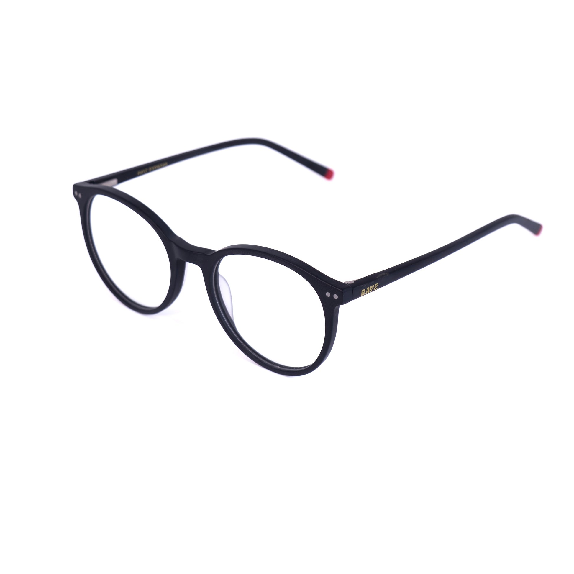 Melia noir Lunettes de vue pour Hommes et Femmes Photo de Côté - RAYZ Eyewear Marque de Lunettes Marocaine