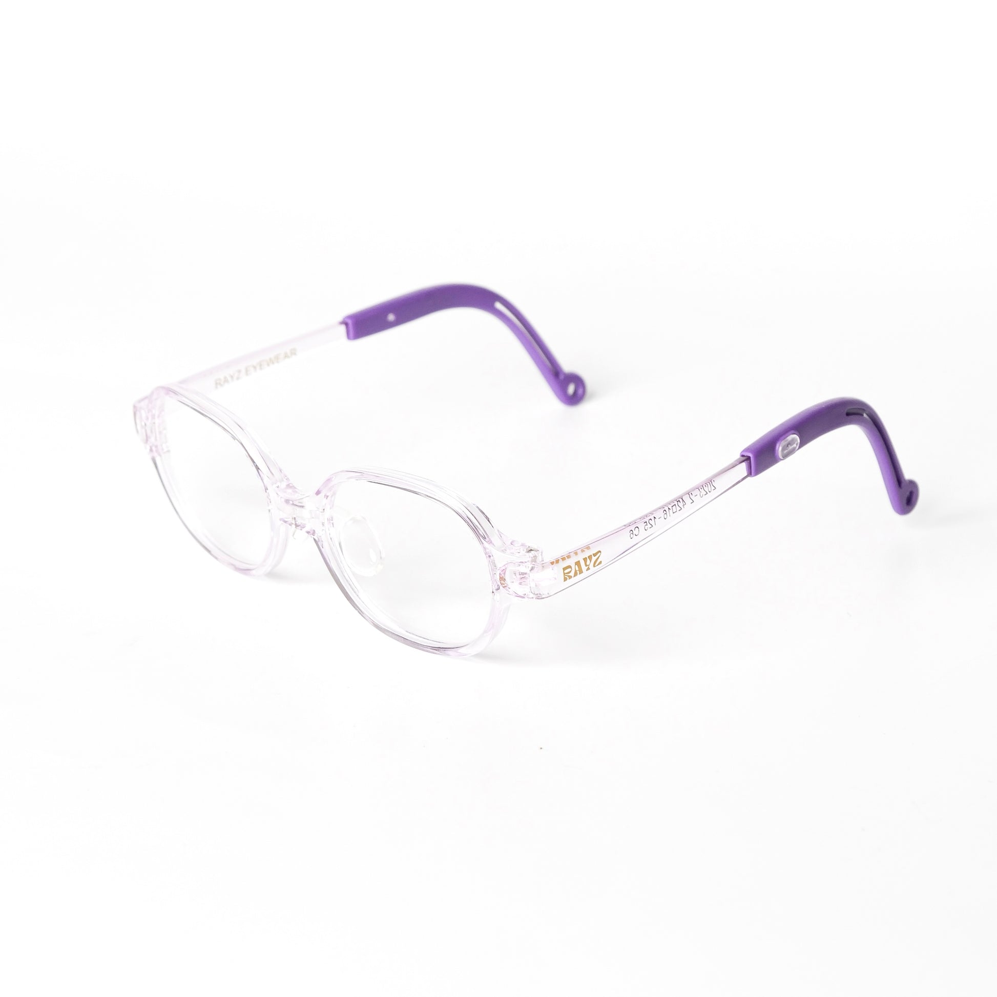 Milo Mauve Lunettes de vue pour enfants Photo de Côté - RAYZ Eyewear Marque de Lunettes Marocaine