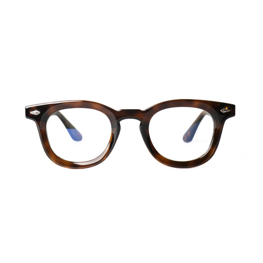 Milo leopard Lunettes de Vue pour Hommes et Femmes Photo de Face - RAYZ Eyewear Marque de Lunettes Marocaine