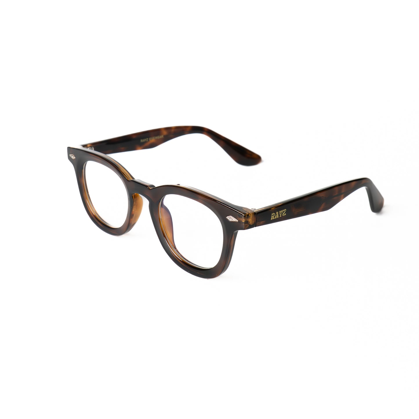 Milo leopard Lunettes de vue pour Hommes et Femmes Photo de Côté - RAYZ Eyewear Marque de Lunettes Marocaine
