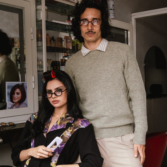 Mirage noir Lunettes de vue pour Hommes et Femmes Photo de porté - RAYZ Eyewear Marque de Lunettes Marocaine