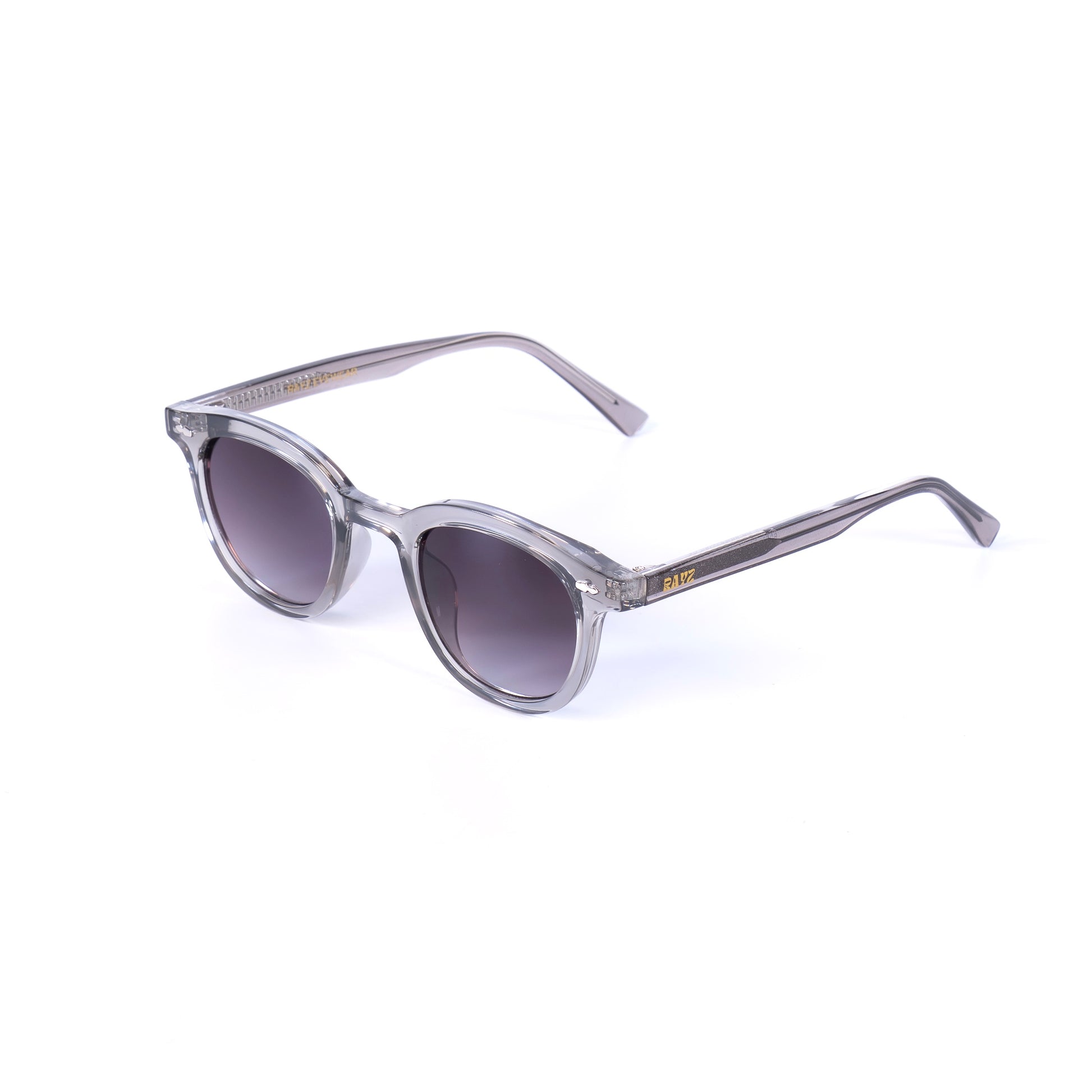Namo  Transparent-Mauve Lunettes de Solaires pour Hommes et Femmes Photo de Côté - RAYZ Eyewear Marque de Lunettes Marocaine