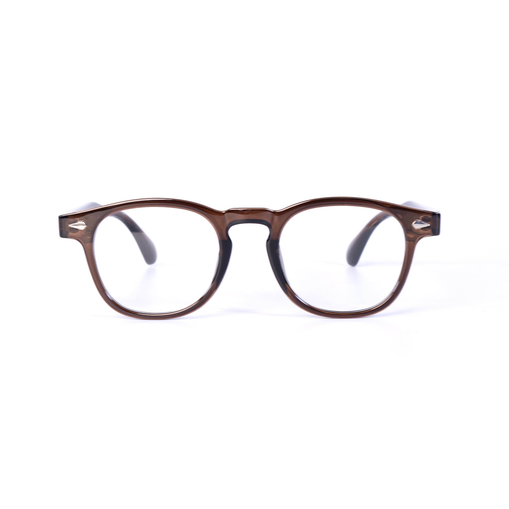 Nimbie marron Lunettes de Vue pour Hommes et Femmes Photo de Face - RAYZ Eyewear Marque de Lunettes Marocaine
