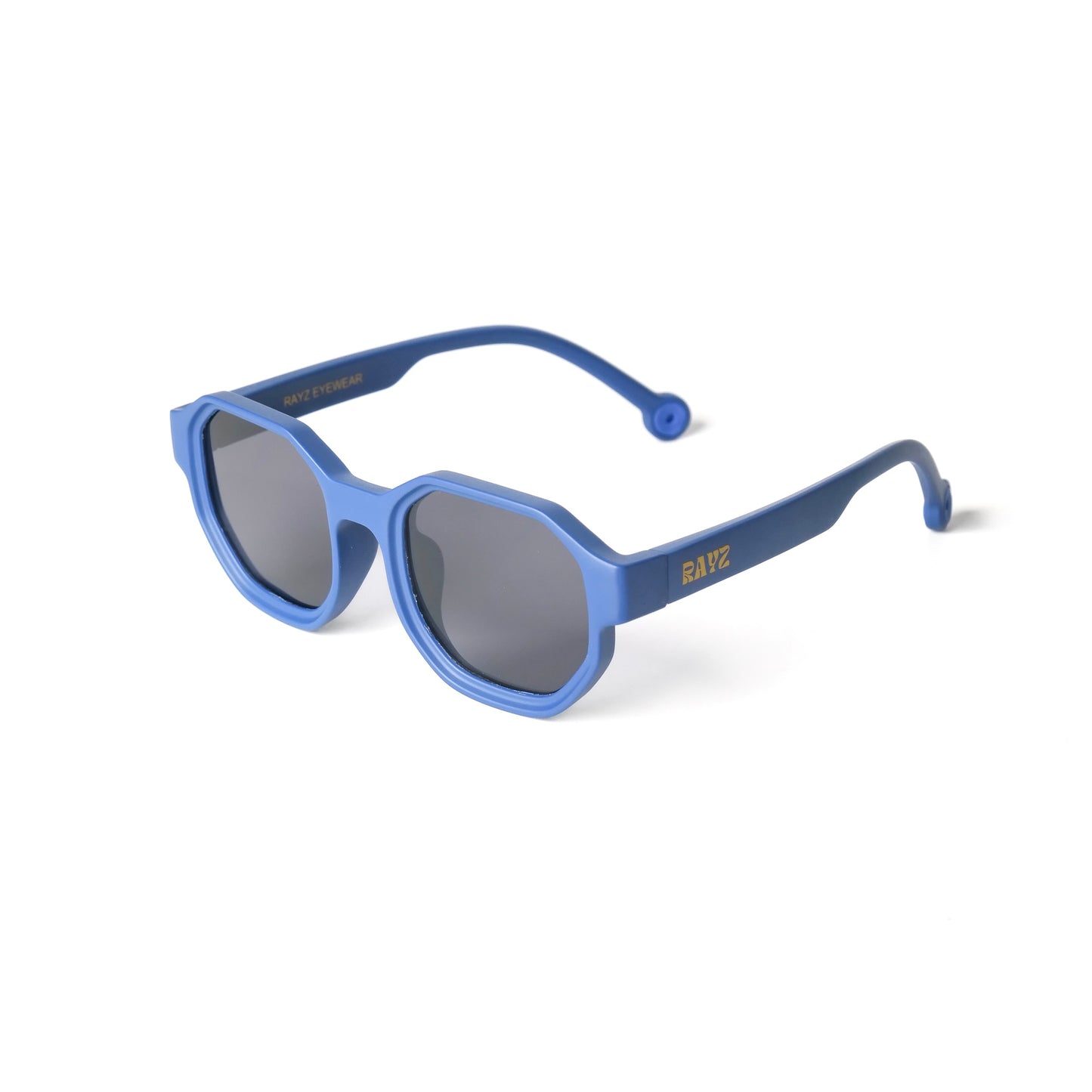 Ona Bleu-Foncé Lunettes de Soleil pour enfants Photo de Côté - RAYZ Eyewear Marque de Lunettes Marocaine