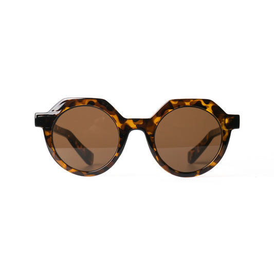 Orbs leopard-Doree Lunettes de Soleil pour Hommes et Femmes Photo de Face - RAYZ Eyewear Marque de Lunettes Marocaine
