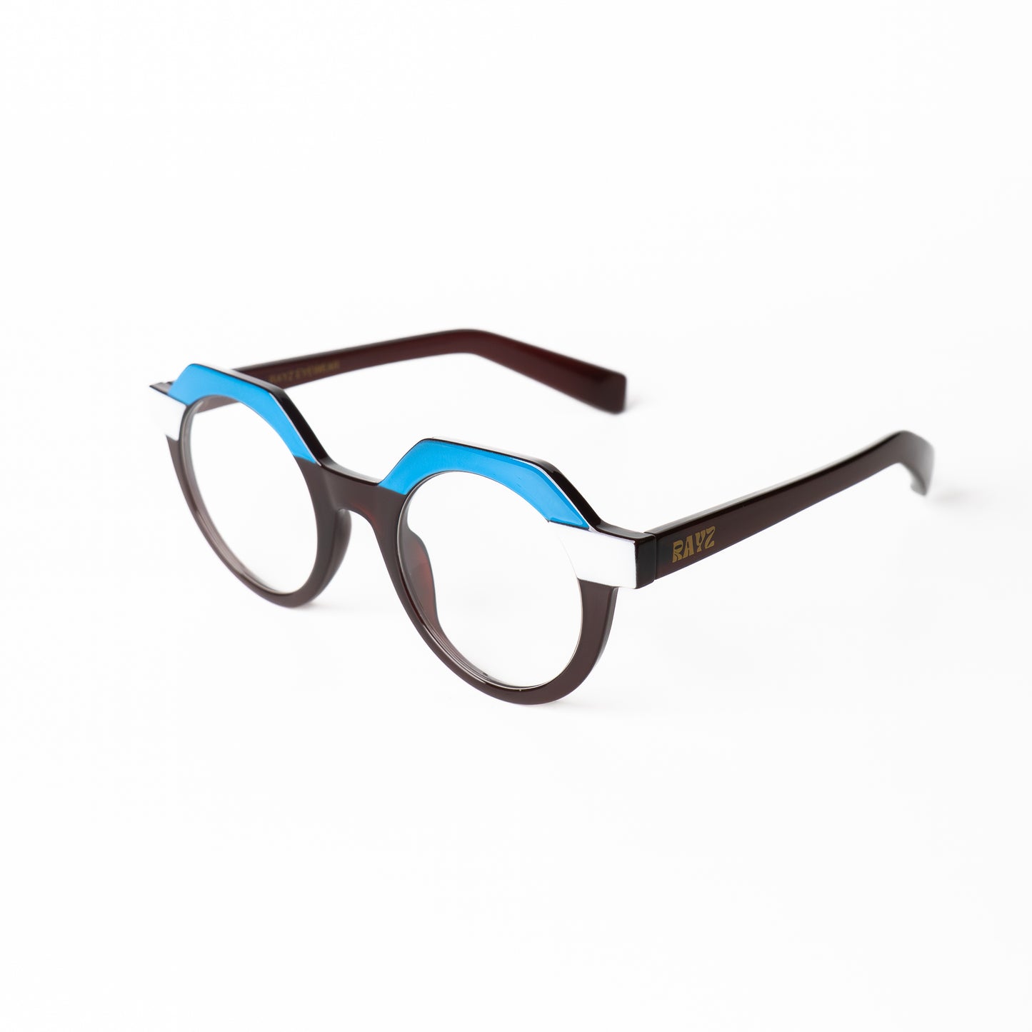Orbs noir-bleu Lunettes de vue pour Hommes et Femmes Photo de Côté - RAYZ Eyewear Marque de Lunettes Marocaine