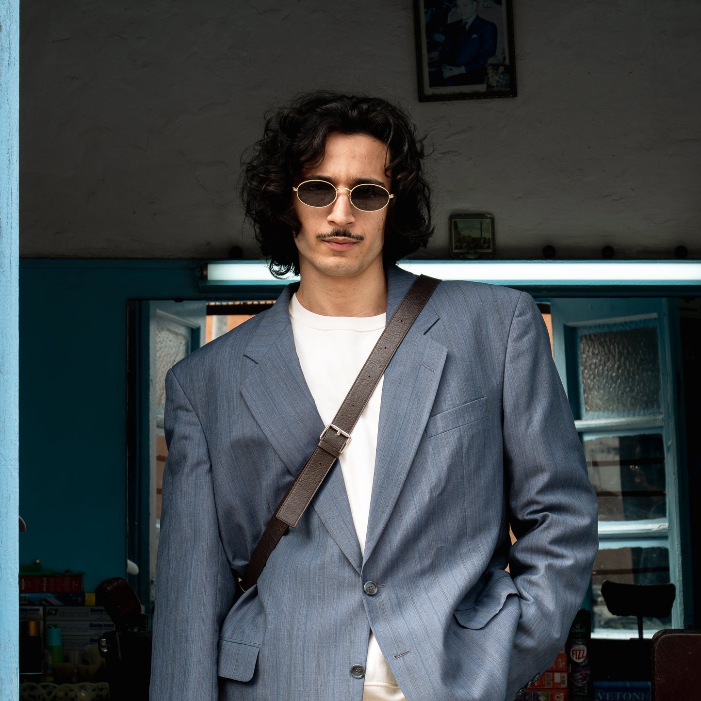 Posey vert Lunettes de Soleil pour Hommes et Femmes Photo de porté - RAYZ Eyewear Marque de Lunettes Marocaine