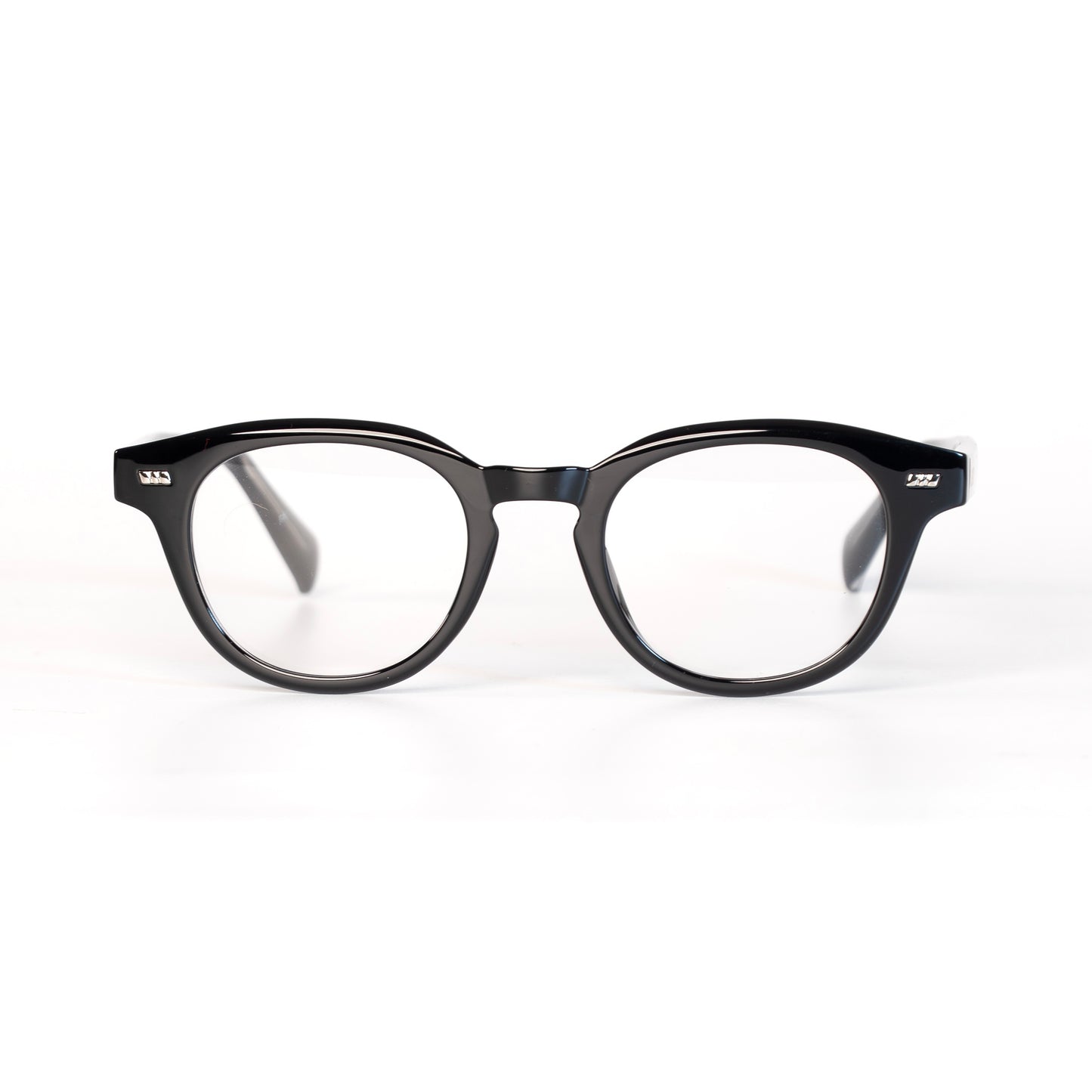 REIGN Noir Lunettes de Vue pour Hommes et Femmes Photo de Face - RAYZ Eyewear Marque de Lunettes Marocaine