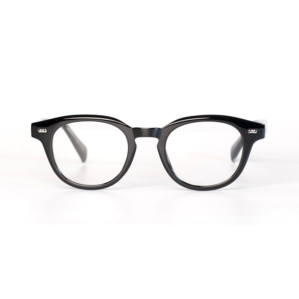 REIGN Noir Lunettes de Vue pour Hommes et Femmes Photo de Face - RAYZ Eyewear Marque de Lunettes Marocaine