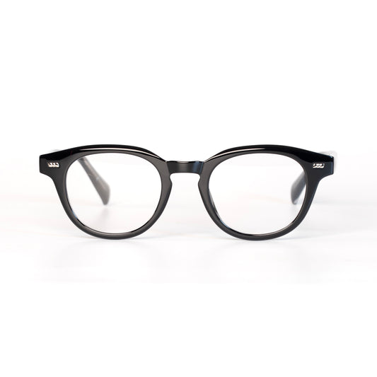 REIGN Noir Lunettes de Vue pour Hommes et Femmes Photo de Face - RAYZ Eyewear Marque de Lunettes Marocaine