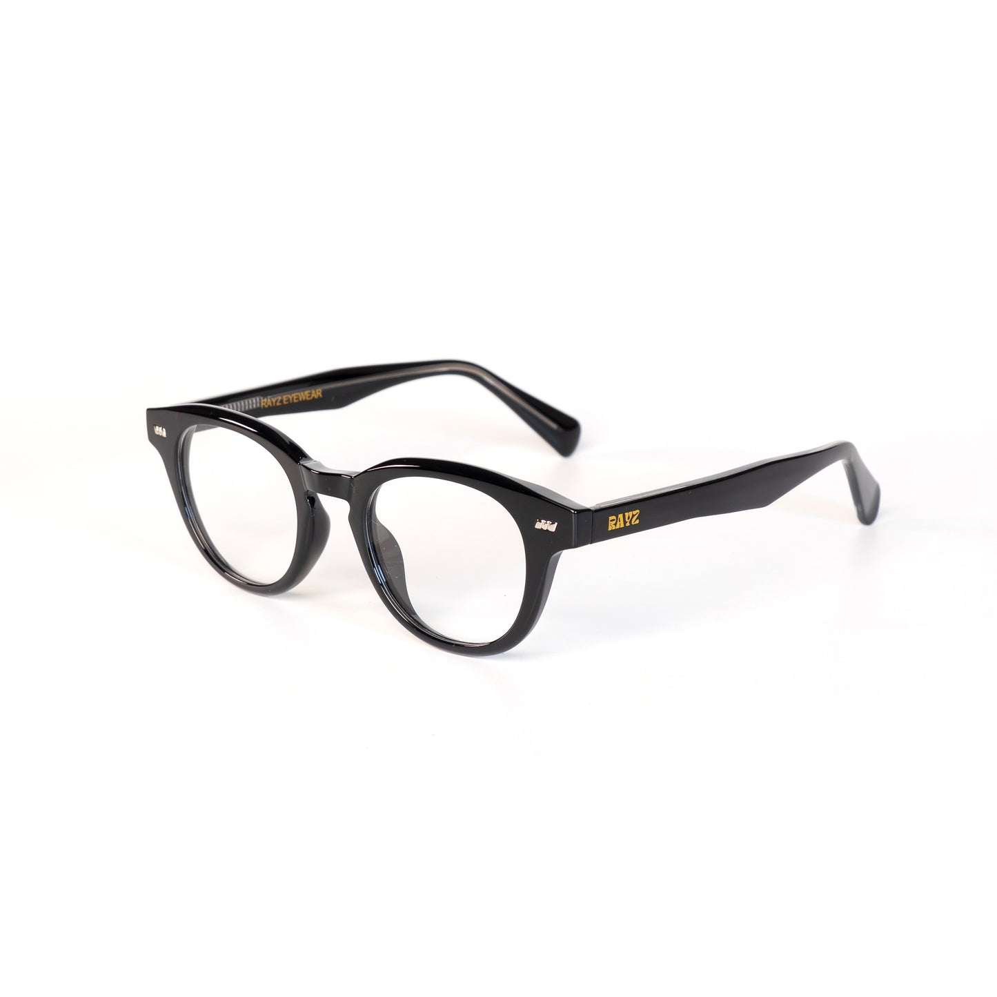 REIGN Noir Lunettes de vue pour Hommes et Femmes Photo de Côté - RAYZ Eyewear Marque de Lunettes Marocaine