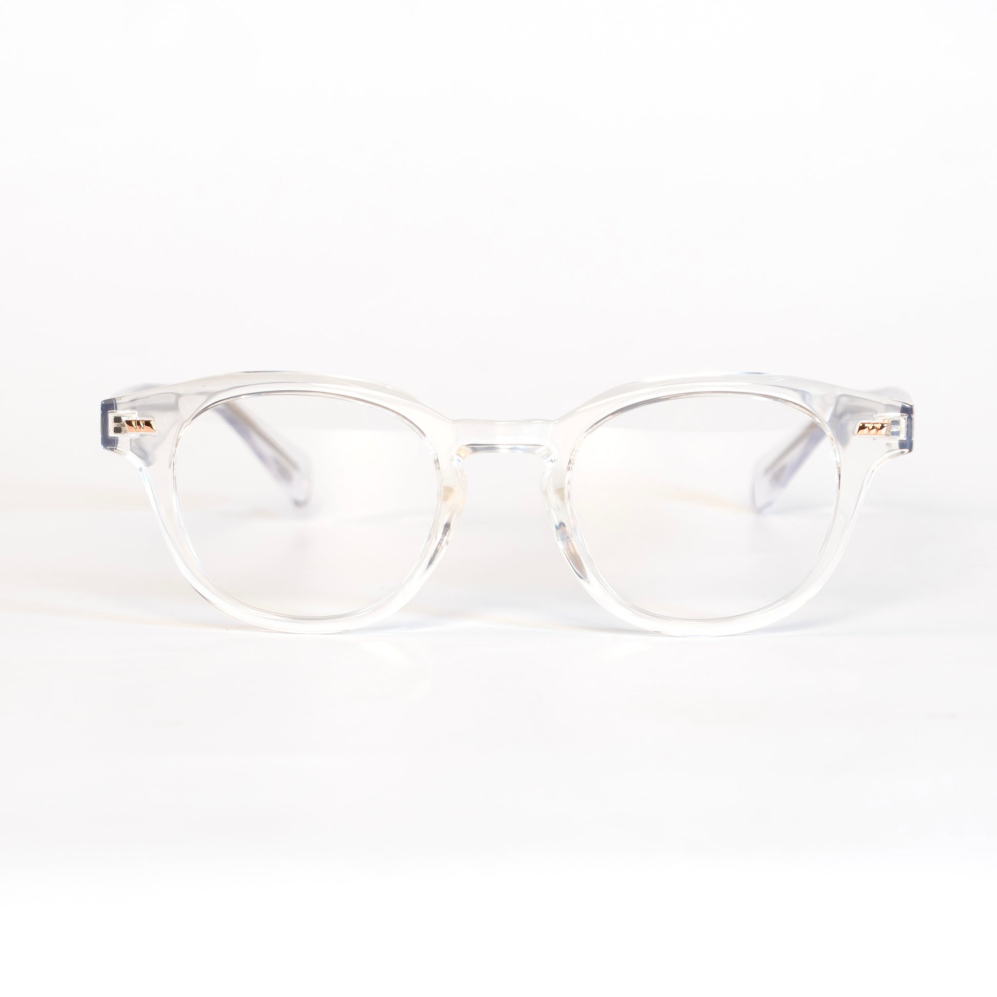 REIGN Transparent Lunettes de Vue pour Hommes et Femmes Photo de Face - RAYZ Eyewear Marque de Lunettes Marocaine
