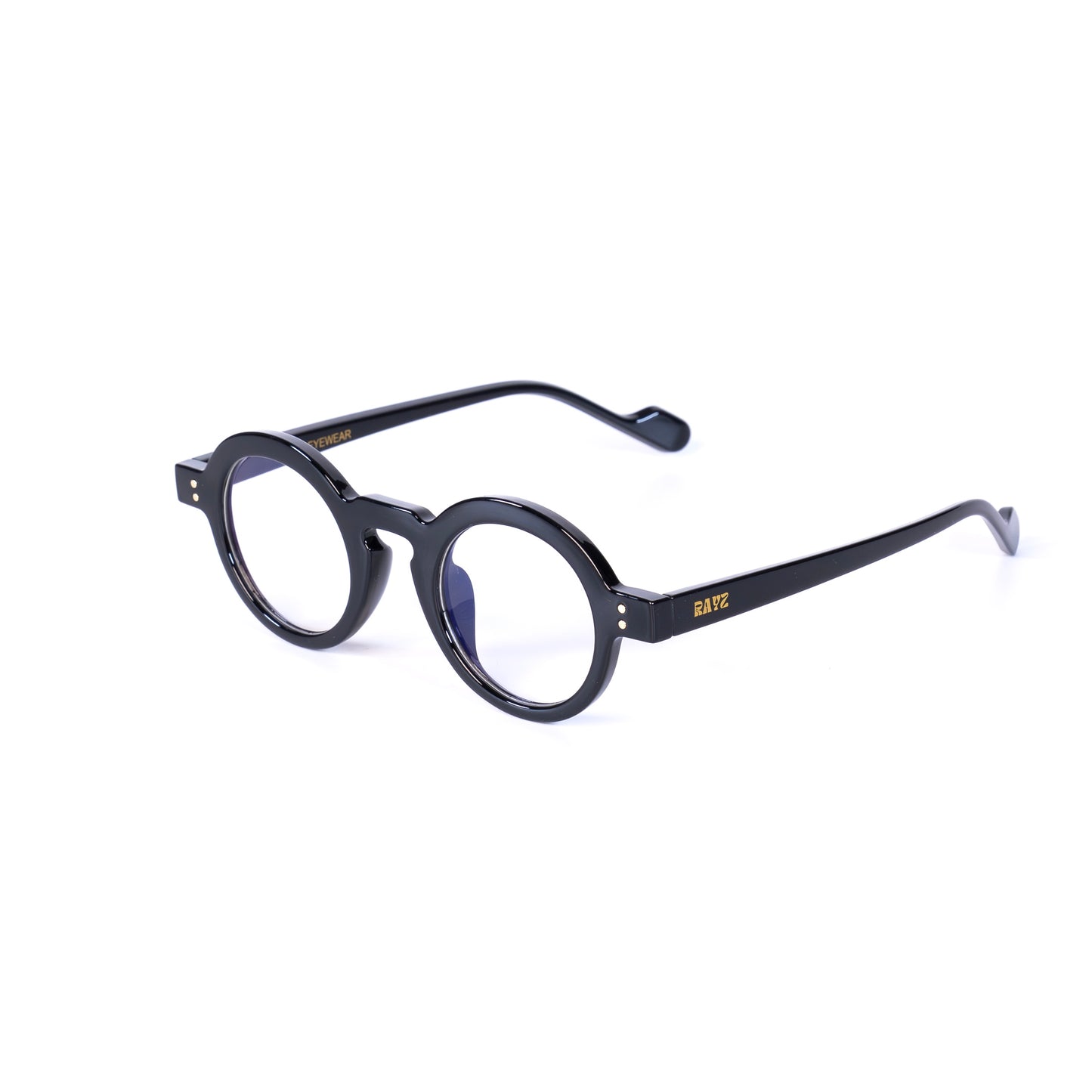 Ramatuelle Noir Lunettes de vue pour Hommes et Femmes Photo de Côté - RAYZ Eyewear Marque de Lunettes Marocaine