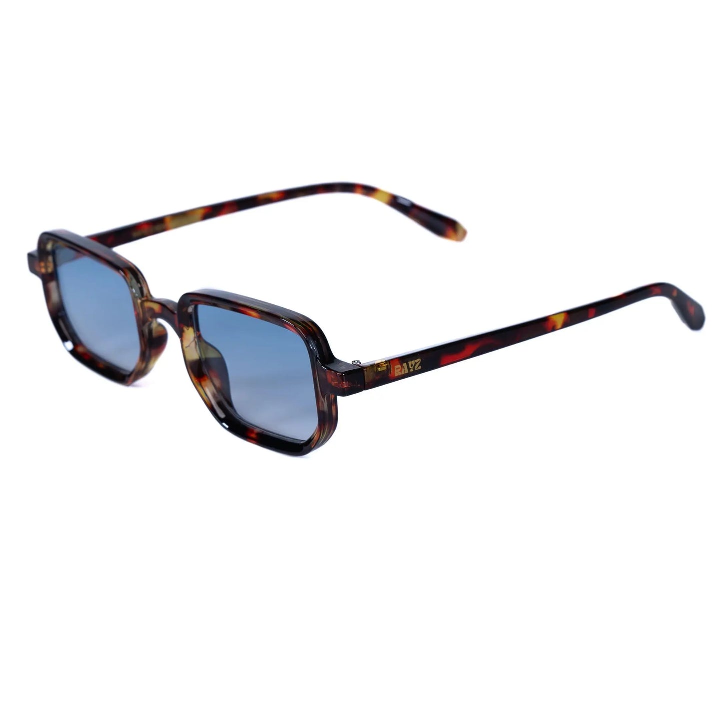 Rhymes bleu Lunettes de Solaires pour Hommes et Femmes Photo de Côté - RAYZ Eyewear Marque de Lunettes Marocaine