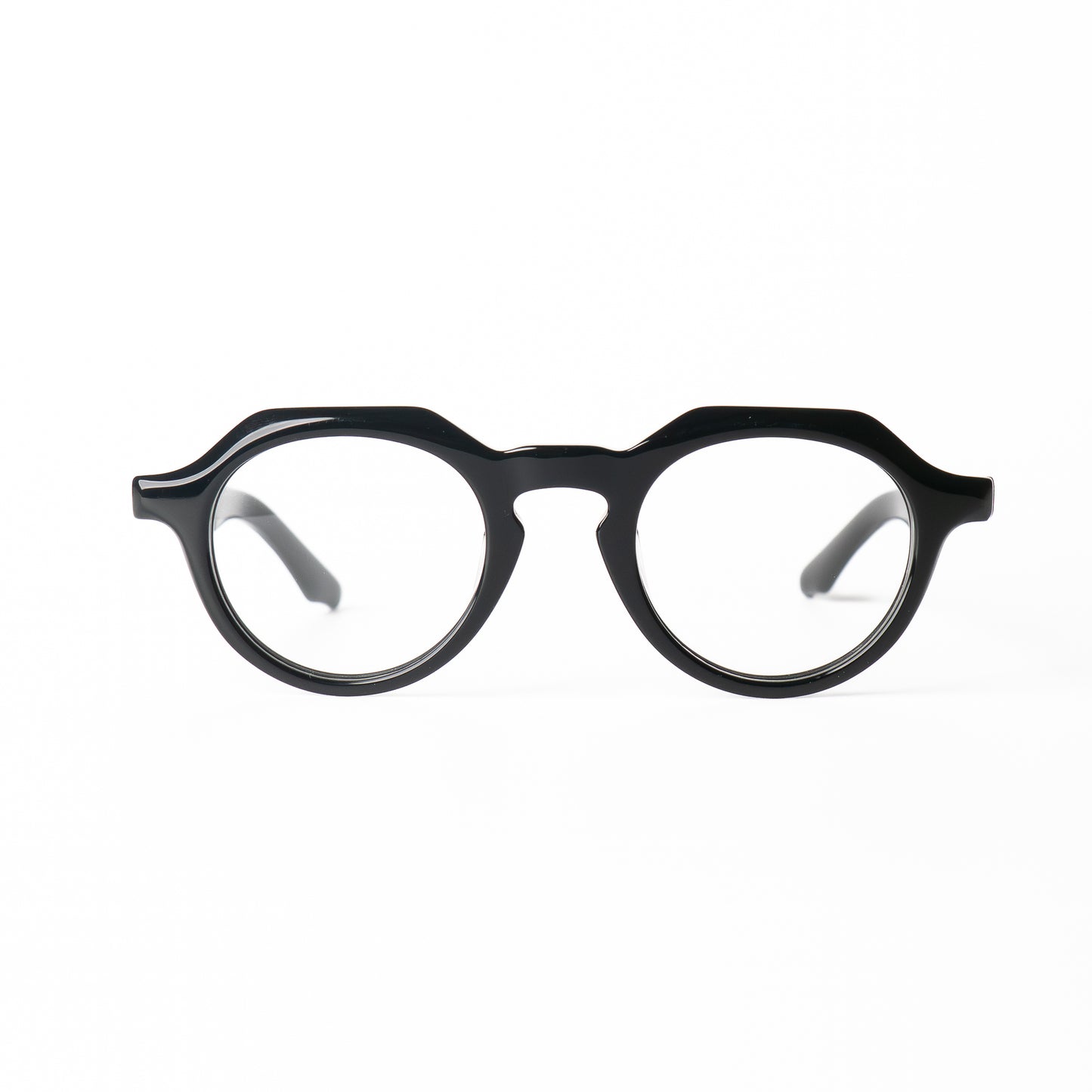 Rider noir Lunettes de Vue pour Hommes et Femmes Photo de Face - RAYZ Eyewear Marque de Lunettes Marocaine