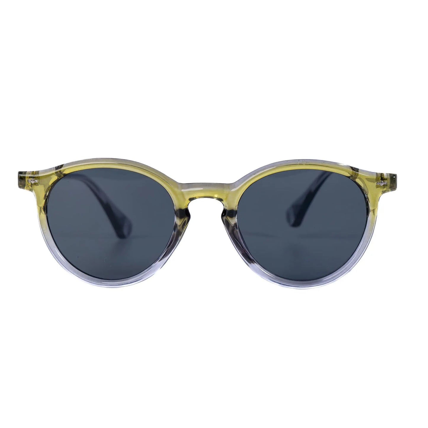 SO HO 2.0 gris-Vert Lunettes de Solaires pour Hommes et Femmes Photo de Face - RAYZ Eyewear Marque de Lunettes Marocaine