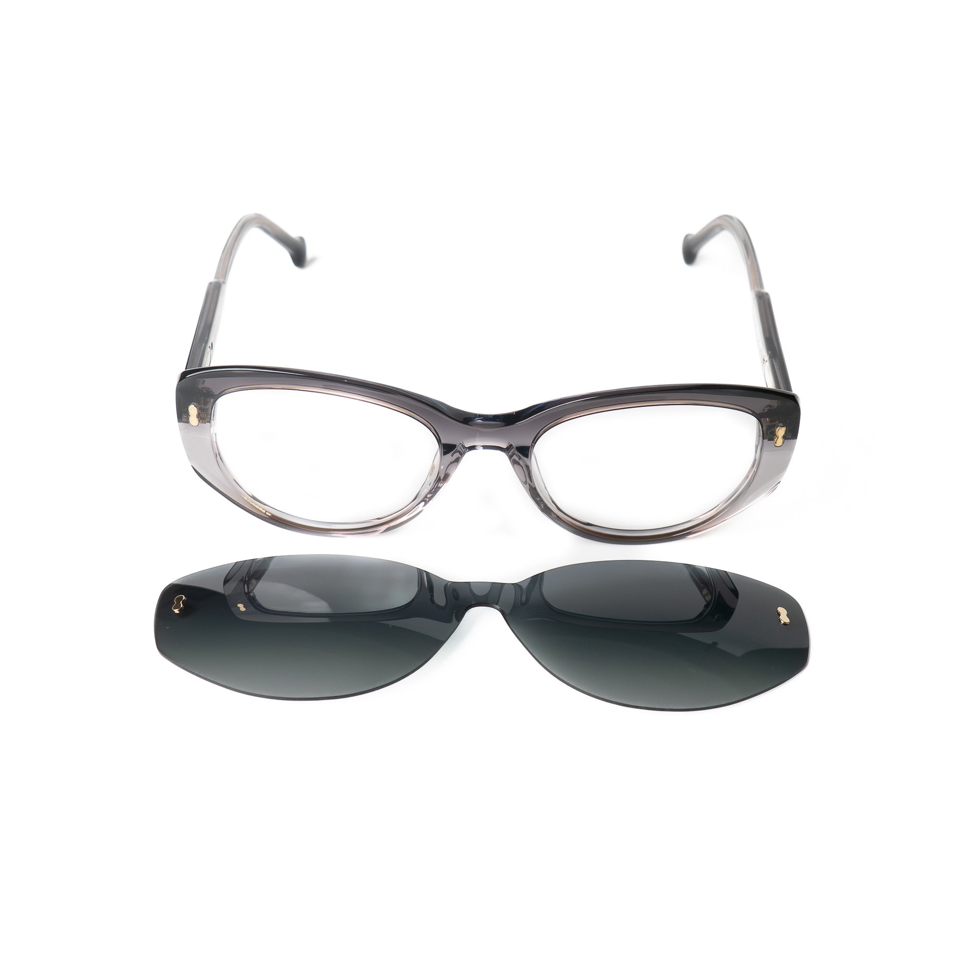 Selia vert Lunettes Clip-Ons pour Hommes et Femmes Photo de Face - RAYZ Eyewear Marque de Lunettes Marocaine