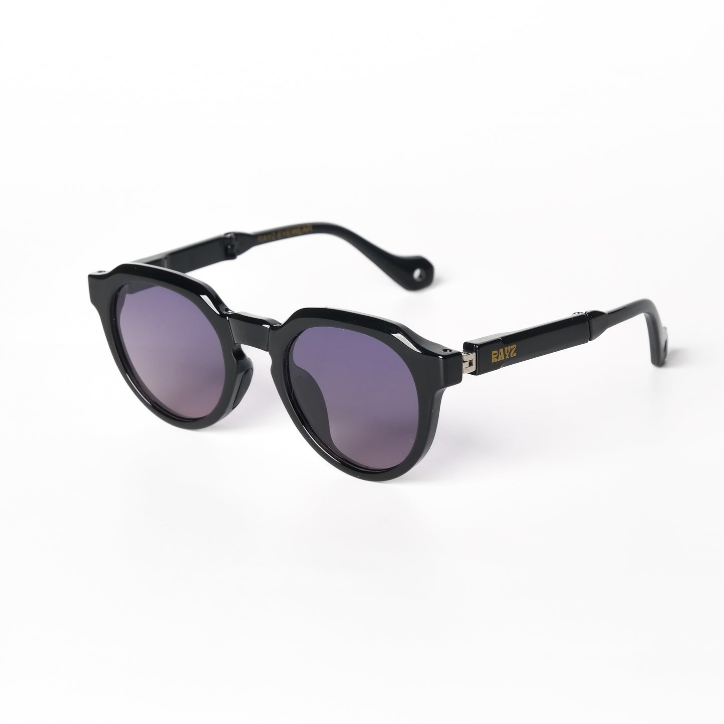 Spark noir-Mauve Lunettes de Soleil pour enfants Photo de Côté - RAYZ Eyewear Marque de Lunettes Marocaine