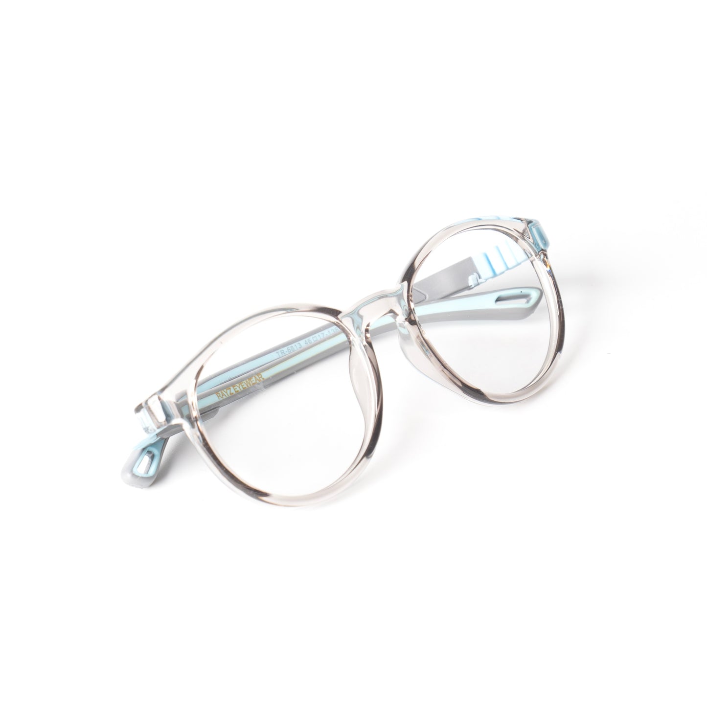 Suki Gris-Bleu Lunettes de vue pour enfants Photo de Côté - RAYZ Eyewear Marque de Lunettes Marocaine