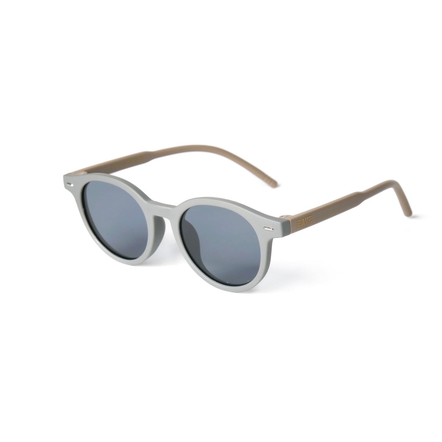 Tao Gris-Marron Lunettes de Soleil pour enfants Photo de Côté - RAYZ Eyewear Marque de Lunettes Marocaine