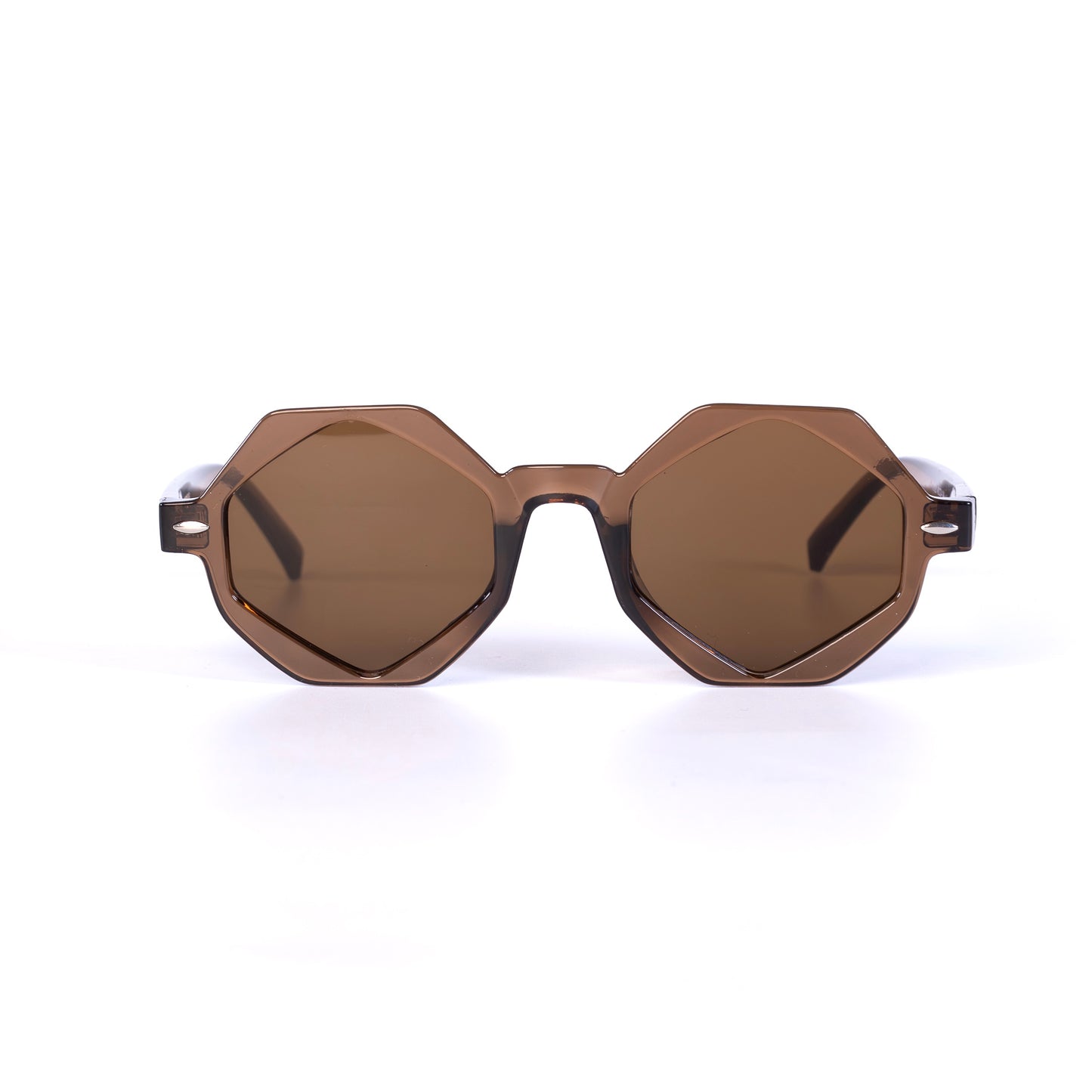 Torka Marron Lunettes de Soleil pour Hommes et Femmes Photo de Face - RAYZ Eyewear Marque de Lunettes Marocaine