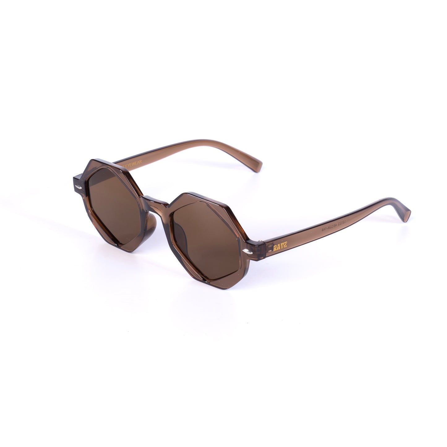 Torka Marron Lunettes de Soleil pour Hommes et Femmes Photo de Côté - RAYZ Eyewear Marque de Lunettes Marocaine