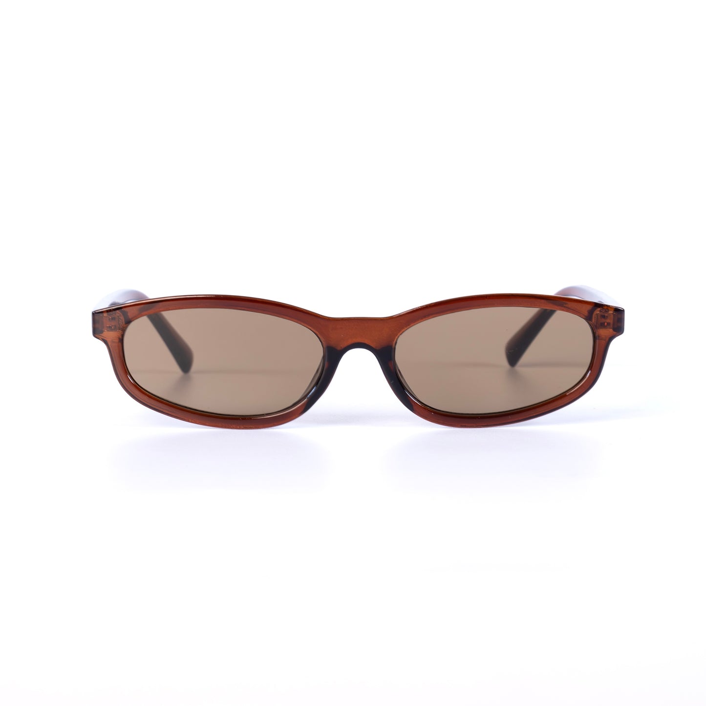 Tropézia Marron Lunettes de Soleil pour Hommes et Femmes Photo de Face - RAYZ Eyewear Marque de Lunettes Marocaine