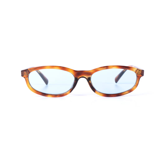 Tropézia bleu-Léopard Lunettes de Soleil pour Hommes et Femmes Photo de Face - RAYZ Eyewear Marque de Lunettes Marocaine