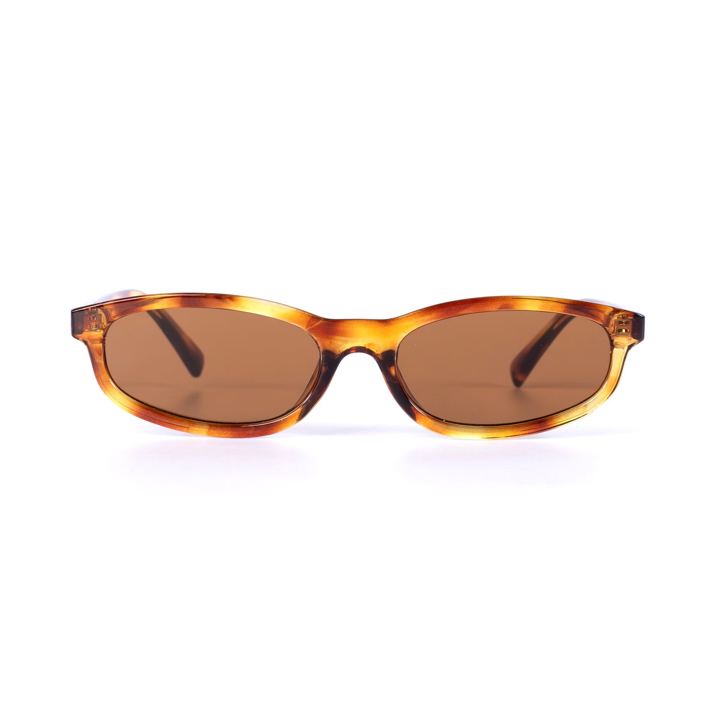 Tropézia marron-Léopard Lunettes de Soleil pour Hommes et Femmes Photo de Face - RAYZ Eyewear Marque de Lunettes Marocaine