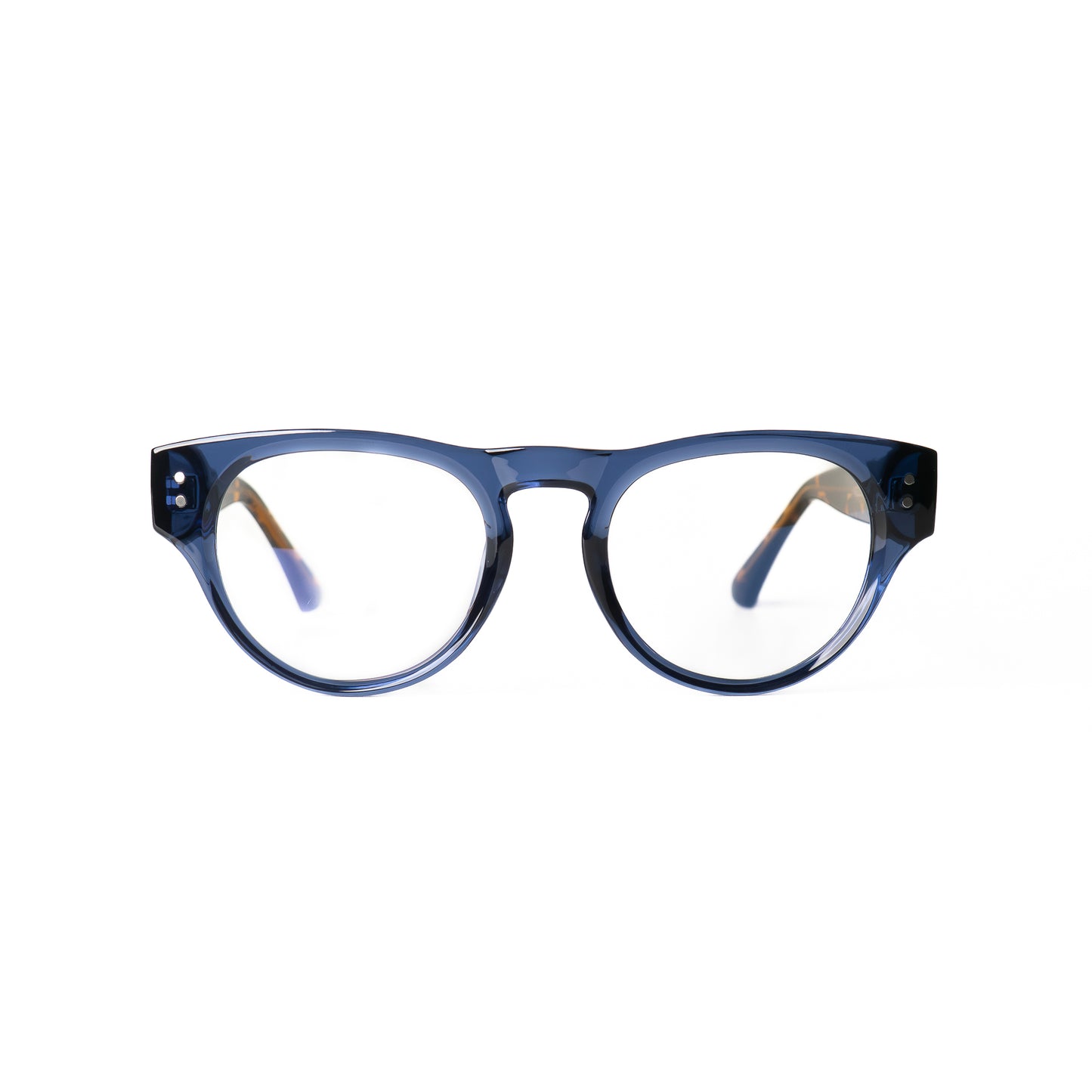 Vero bleu-leopard Lunettes de Vue pour Hommes et Femmes Photo de Face - RAYZ Eyewear Marque de Lunettes Marocaine