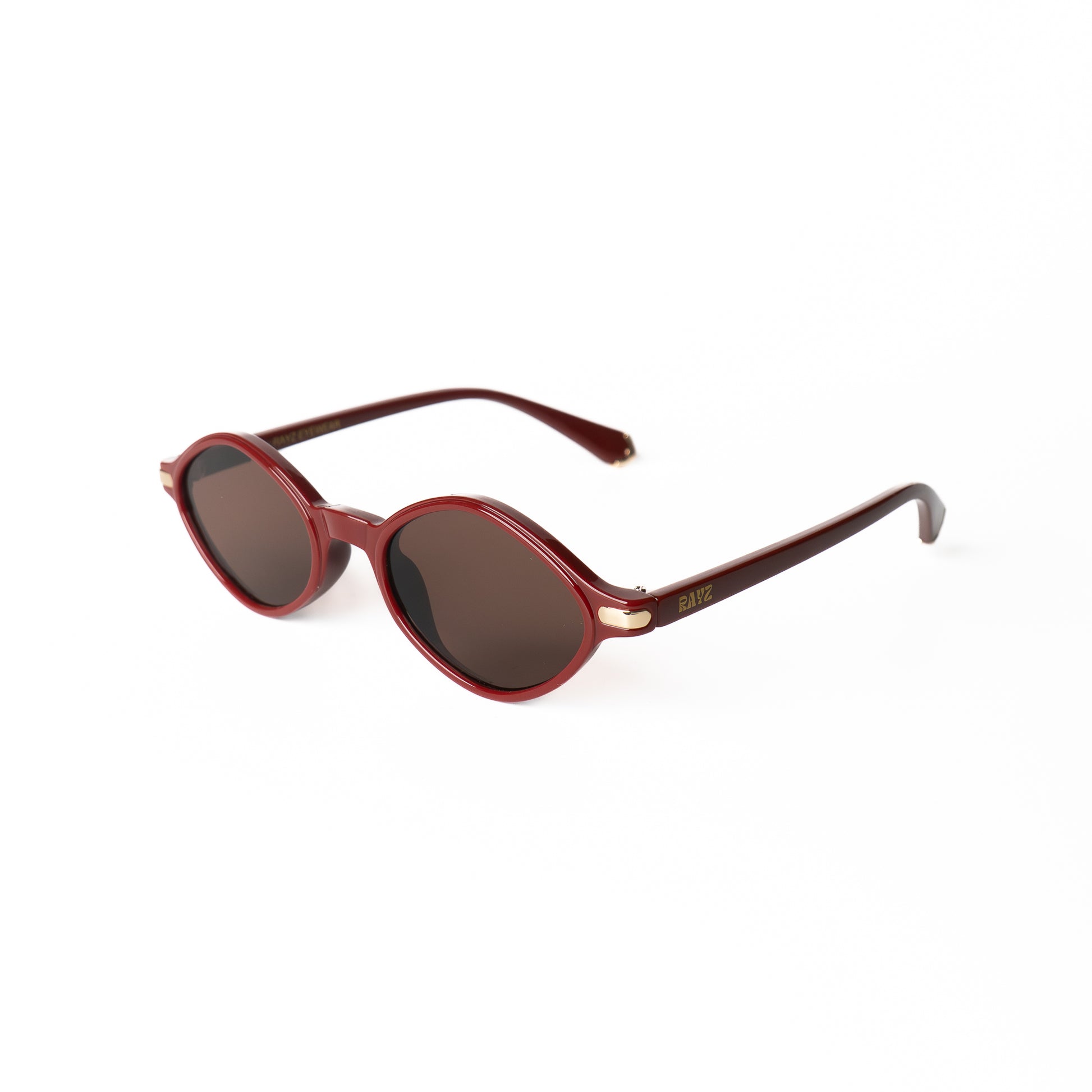 Vyn rouge-bordeaux Lunettes de Soleil pour Hommes et Femmes Photo de Côté - RAYZ Eyewear Marque de Lunettes Marocaine