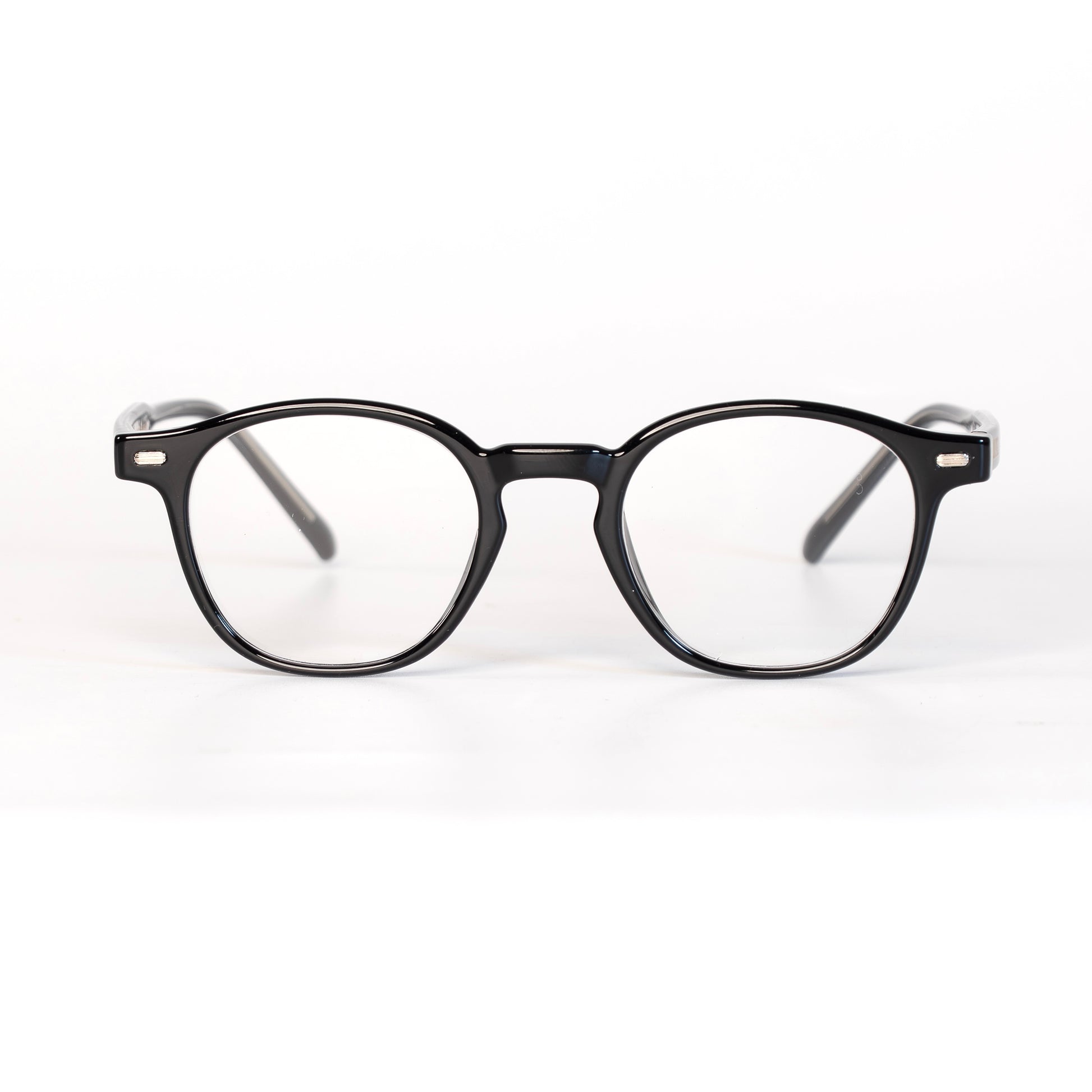 West Co Noir Lunettes de Vue pour Hommes et Femmes Photo de Face - RAYZ Eyewear Marque de Lunettes Marocaine