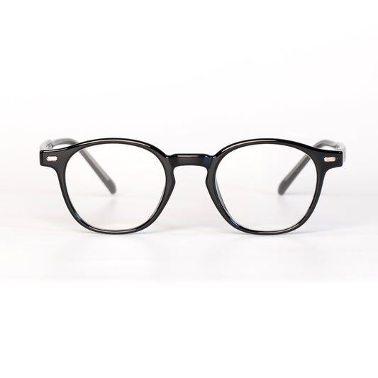 West Co Noir Lunettes de Vue pour Hommes et Femmes Photo de Face - RAYZ Eyewear Marque de Lunettes Marocaine