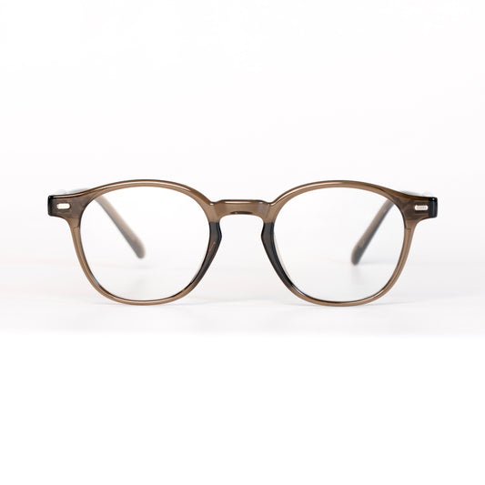 West Co marron Lunettes de Vue pour Hommes et Femmes Photo de Face - RAYZ Eyewear Marque de Lunettes Marocaine