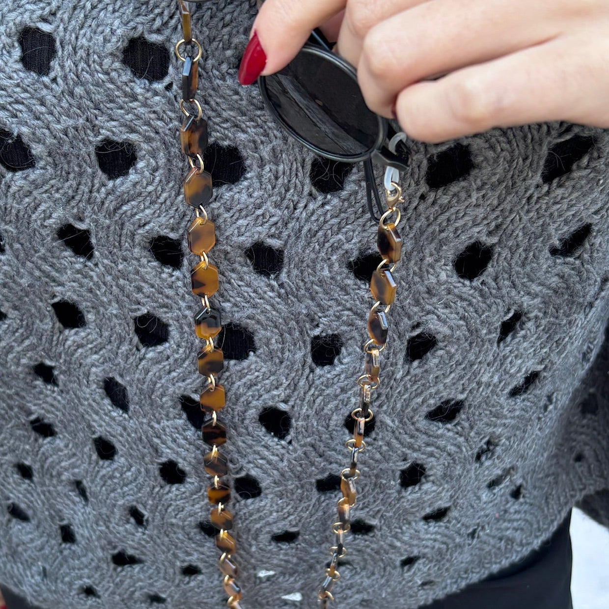 Wild leopard chaines de lunettes pour femmes photo de Face Rayz Eyewear Marque de lunettes Marocaine