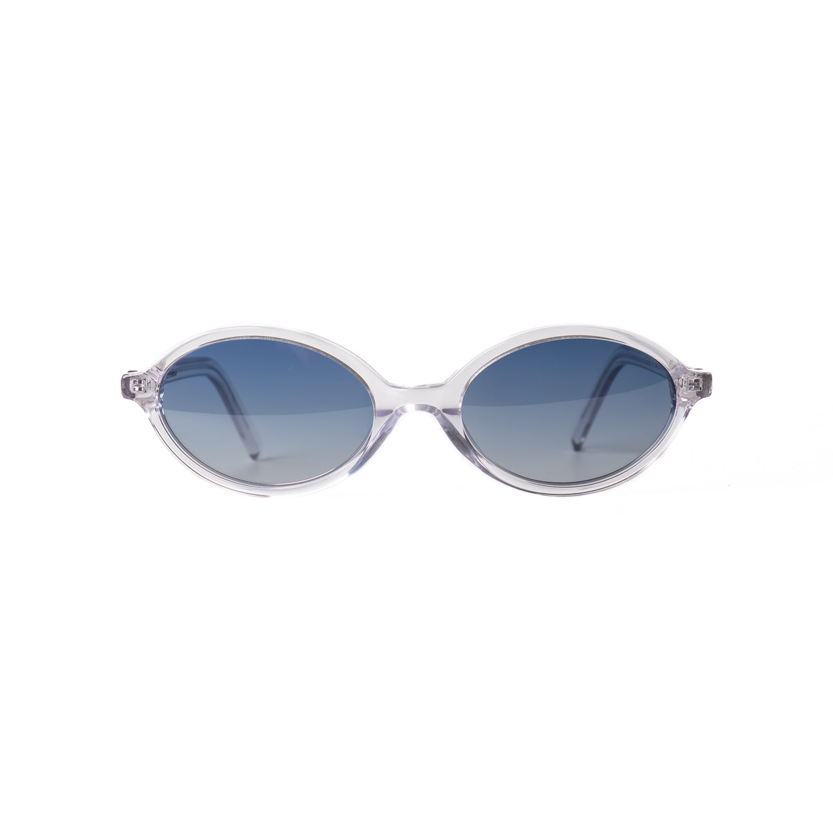 Yora Transparent-bleu Lunettes de Soleil pour Hommes et Femmes Photo de Face - RAYZ Eyewear Marque de Lunettes Marocaine