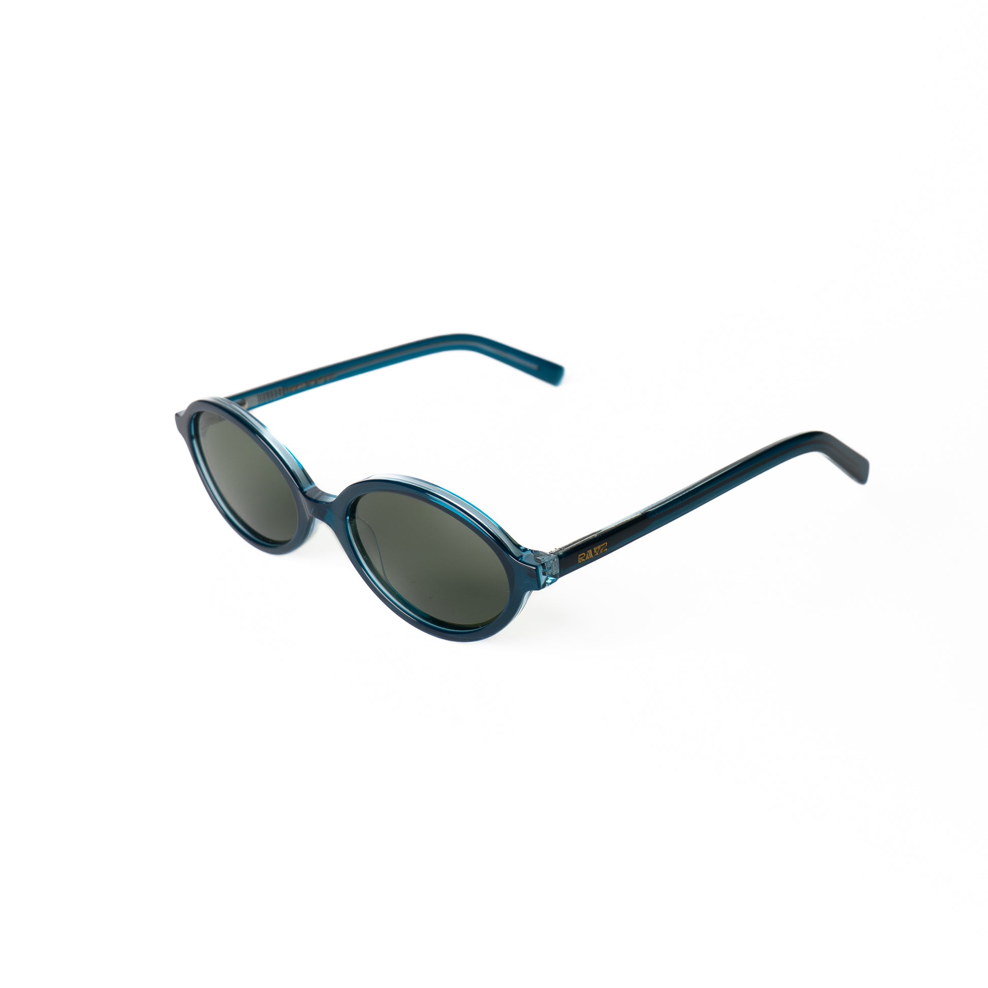 Yora Turquoise Lunettes de Soleil pour Hommes et Femmes Photo de Côté - RAYZ Eyewear Marque de Lunettes Marocaine