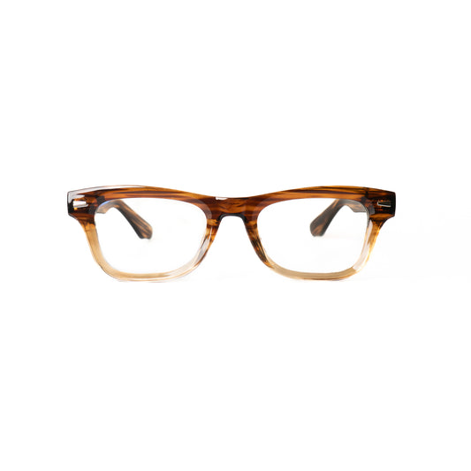 Zayra marron Lunettes de Vue pour Hommes et Femmes Photo de Face - RAYZ Eyewear Marque de Lunettes Marocaine