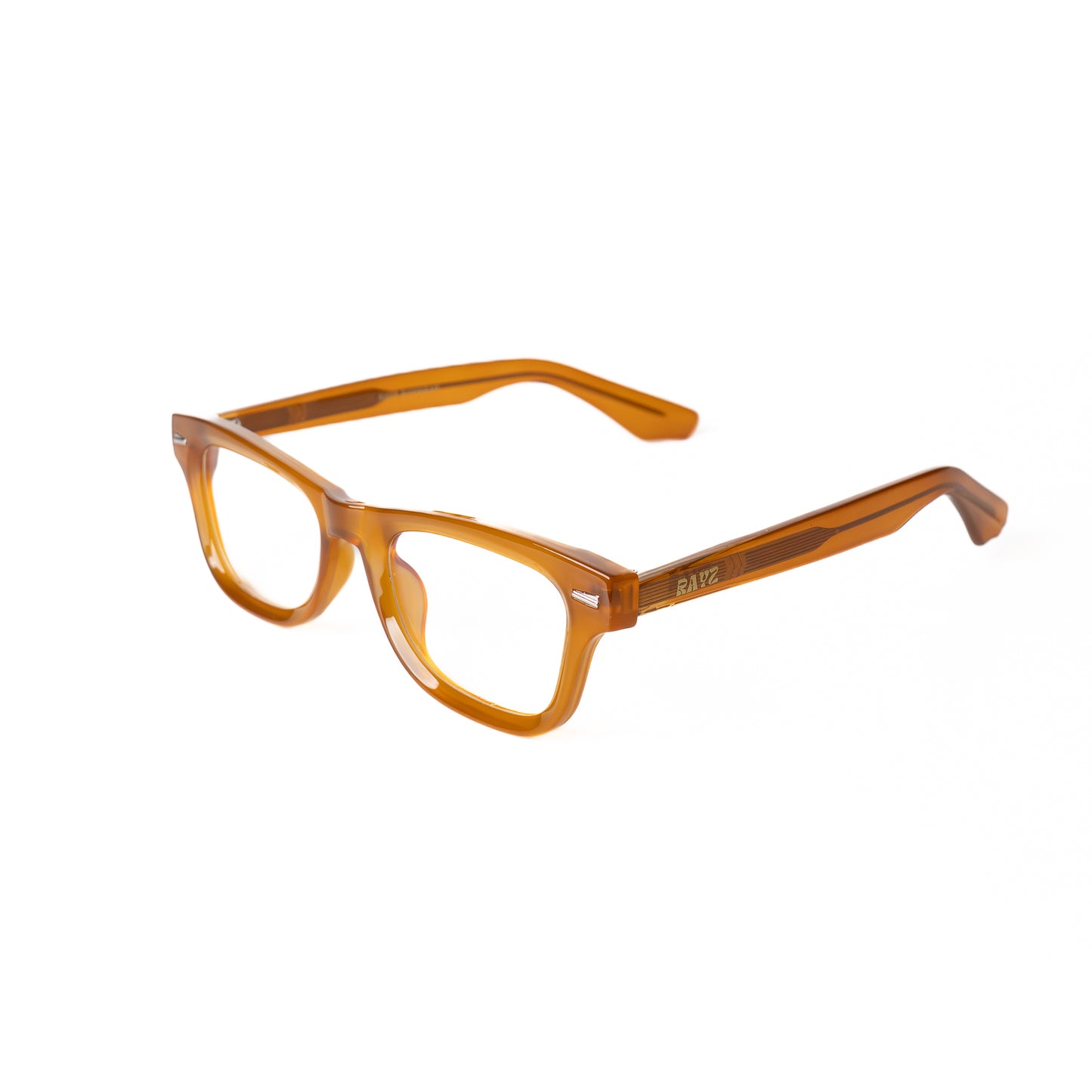 Zayra Orange Lunettes de vue pour Hommes et Femmes Photo de Coté - RAYZ Eyewear Marque de Lunettes Marocaine