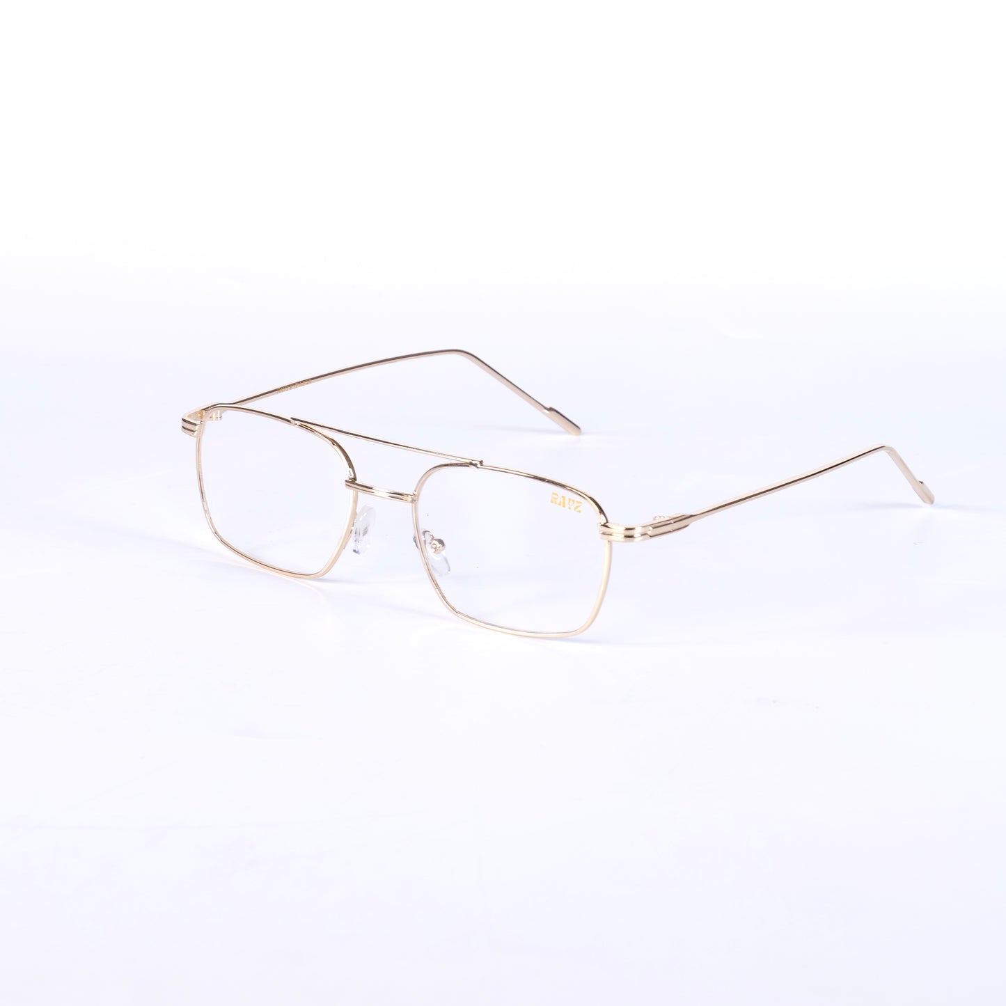 Zéphyr Doré Lunettes de optiques pour Hommes et Femmes Photo de Côté - RAYZ Eyewear Marque de Lunettes Marocaine