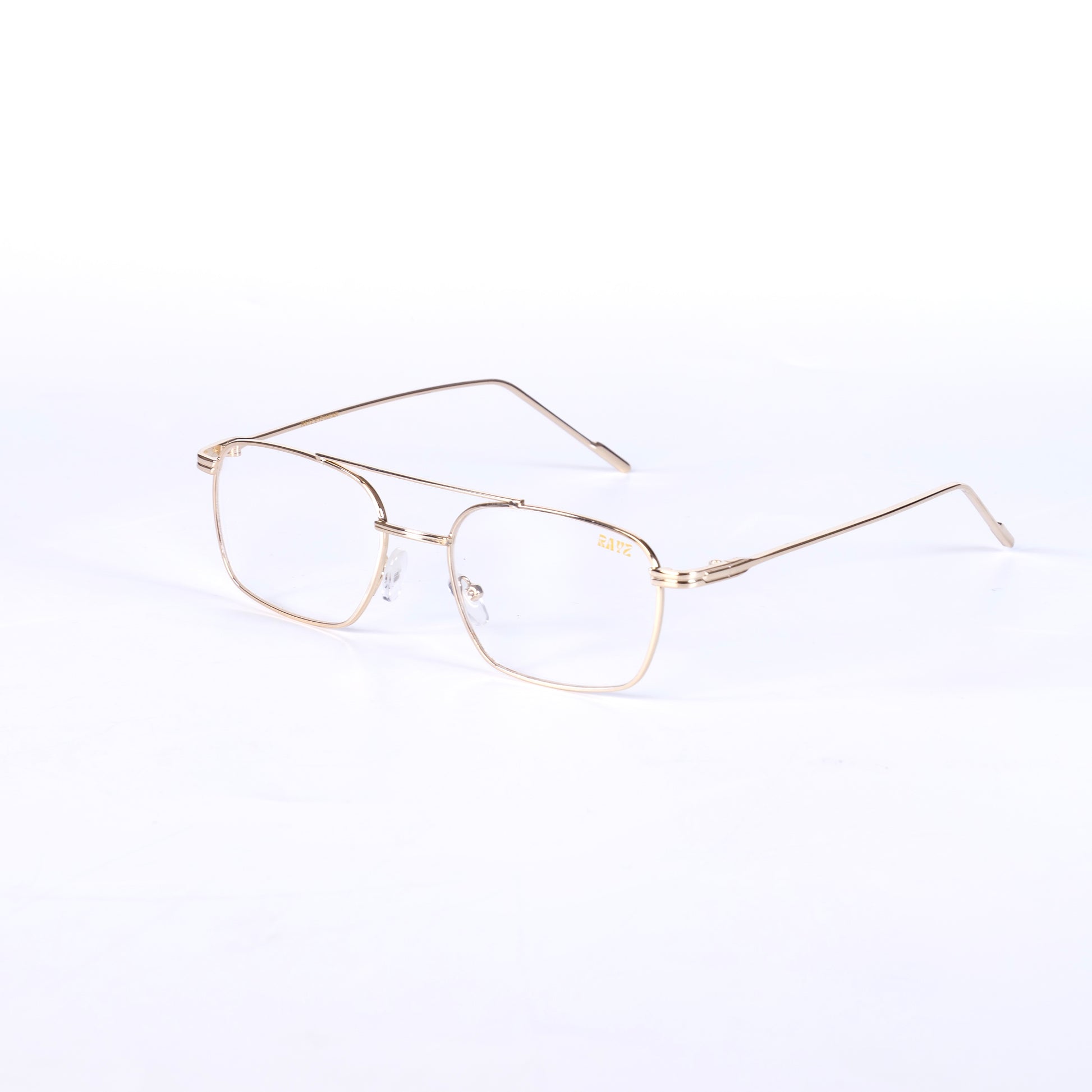 Zéphyr Doré Lunettes de optiques pour Hommes et Femmes Photo de Côté - RAYZ Eyewear Marque de Lunettes Marocaine