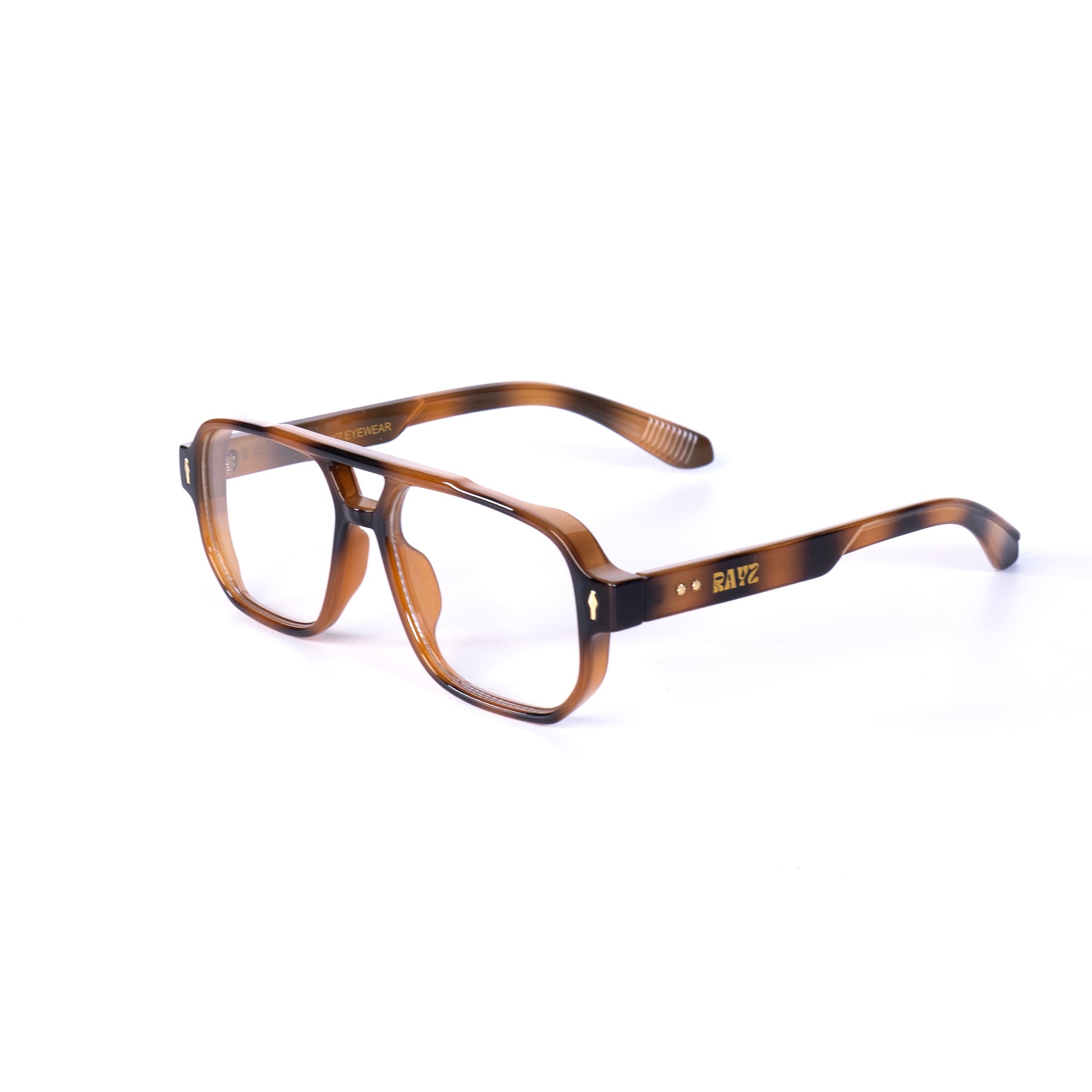 Zeste Leopard Lunettes de optiques pour Hommes et Femmes Photo de Côté - RAYZ Eyewear Marque de Lunettes Marocaine