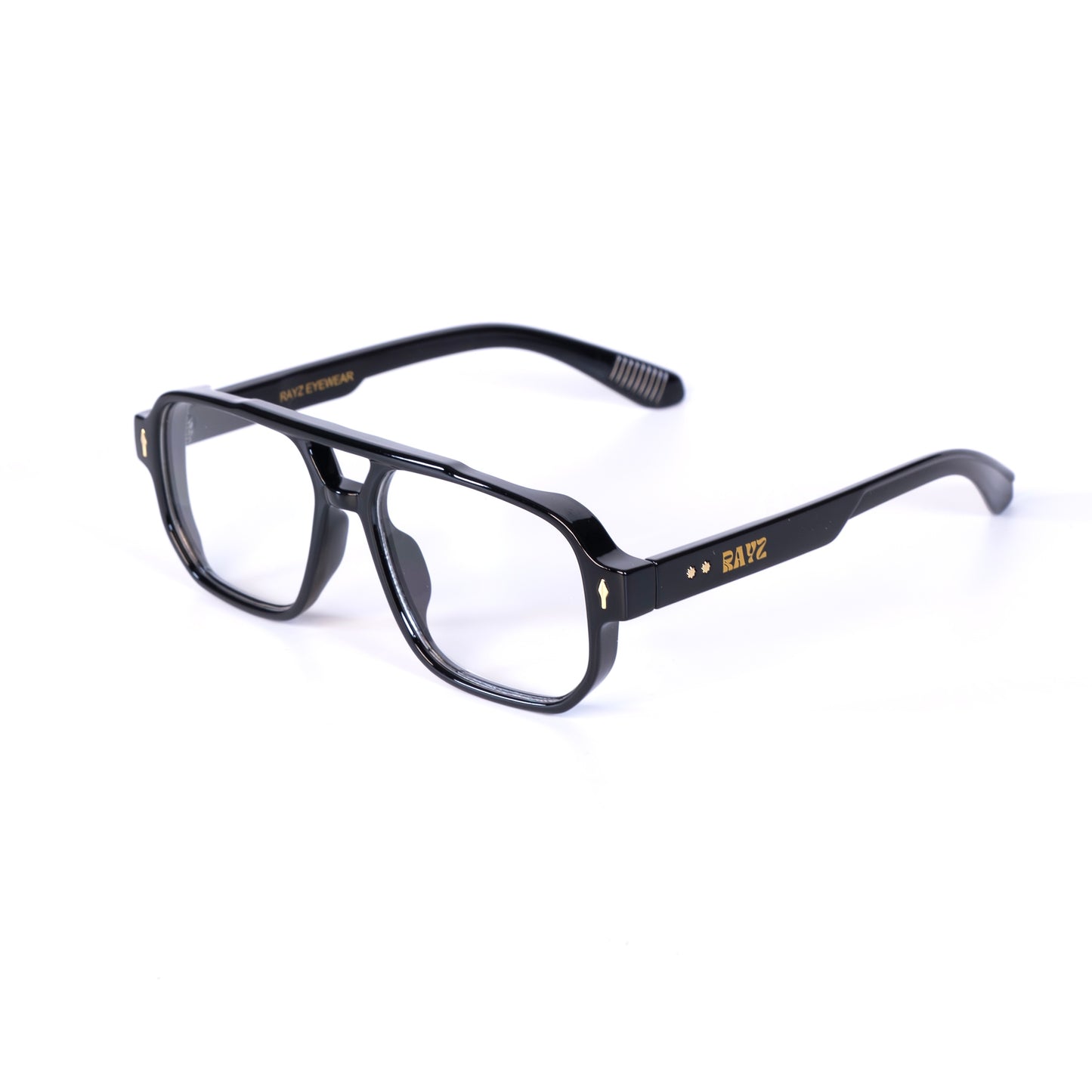 Zeste noir Lunettes de optiques pour Hommes et Femmes Photo de Côté - RAYZ Eyewear Marque de Lunettes Marocain