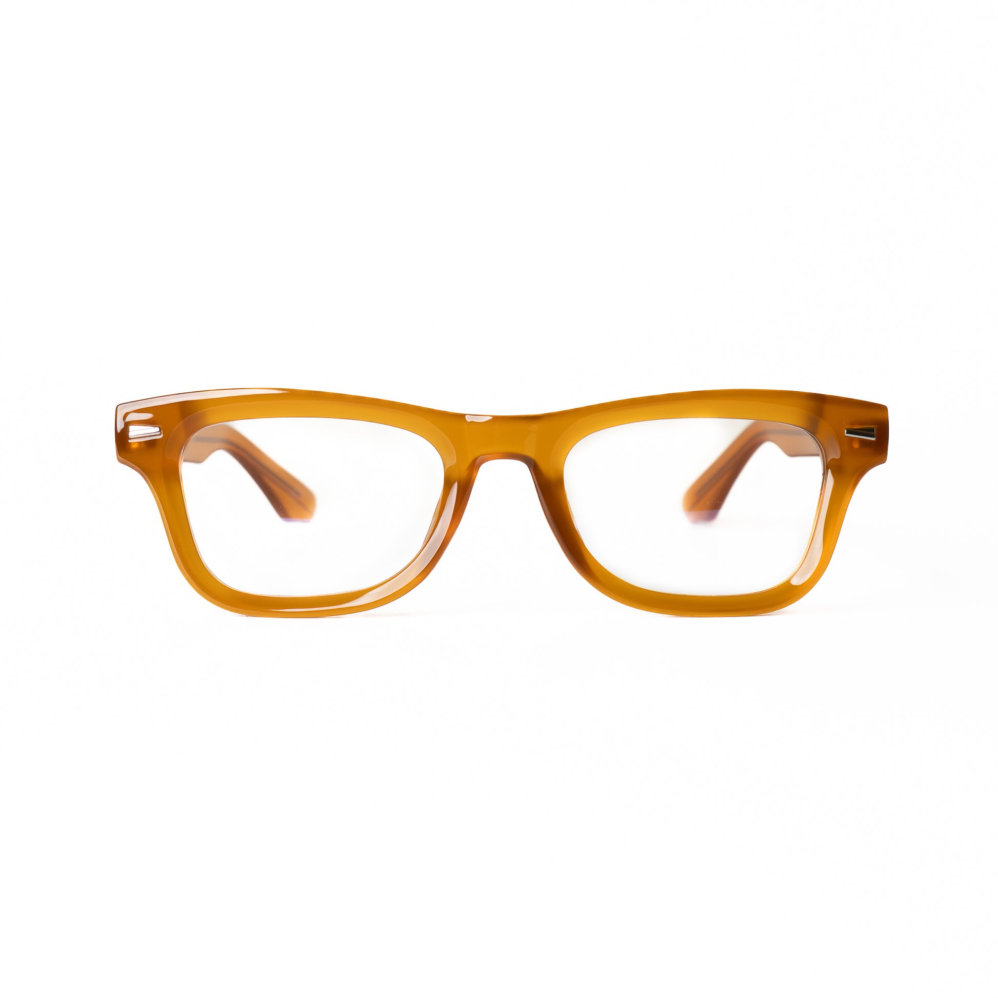 Zayra orange Lunettes de Vue pour Hommes et Femmes Photo de Face - RAYZ Eyewear Marque de Lunettes Marocaine